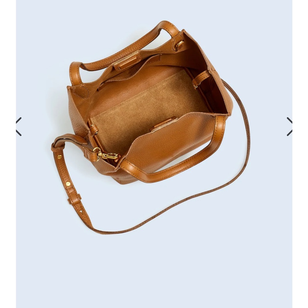 Madewell The Mini Shopper Tote in Soft Grain Pebbled Leather - Picture 2 of 9